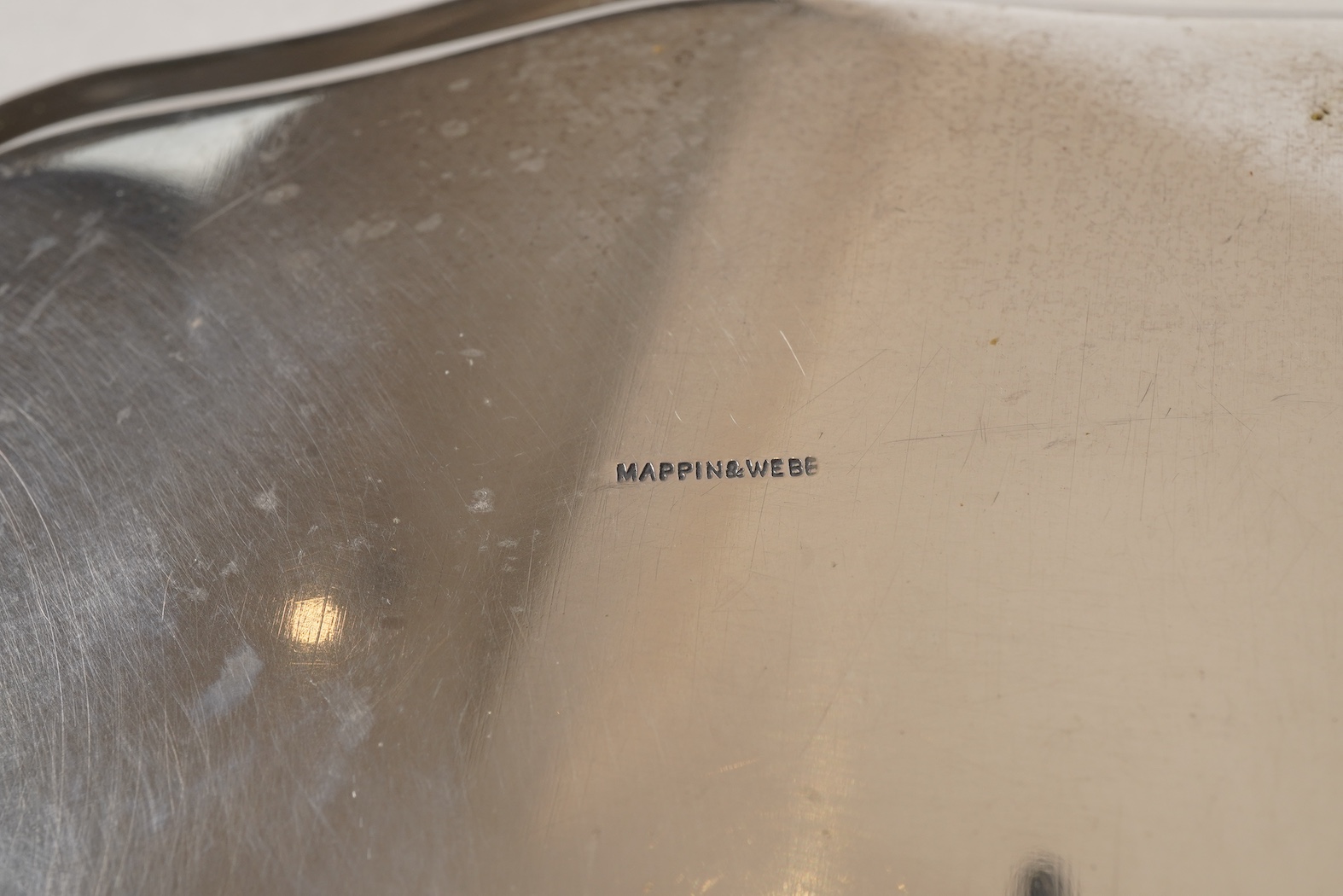 A George V silver salver, by Mappin & Webb